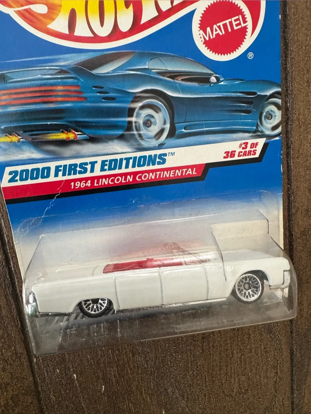 Hot Wheels 2000 First Editions 3 of 36 1964 Lincoln Continental Car Box Damage
